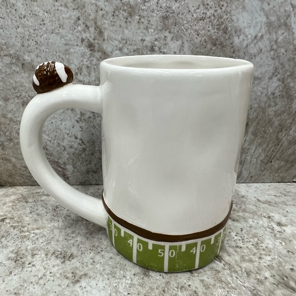 Get Your Game Face on Ceramic Football Mug - Picture 3 of 10